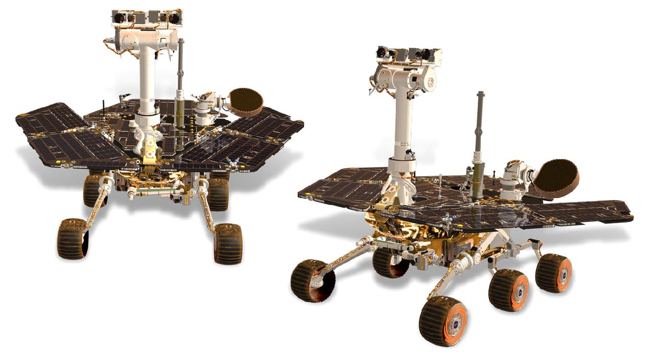The Spirit and Opportunity rovers