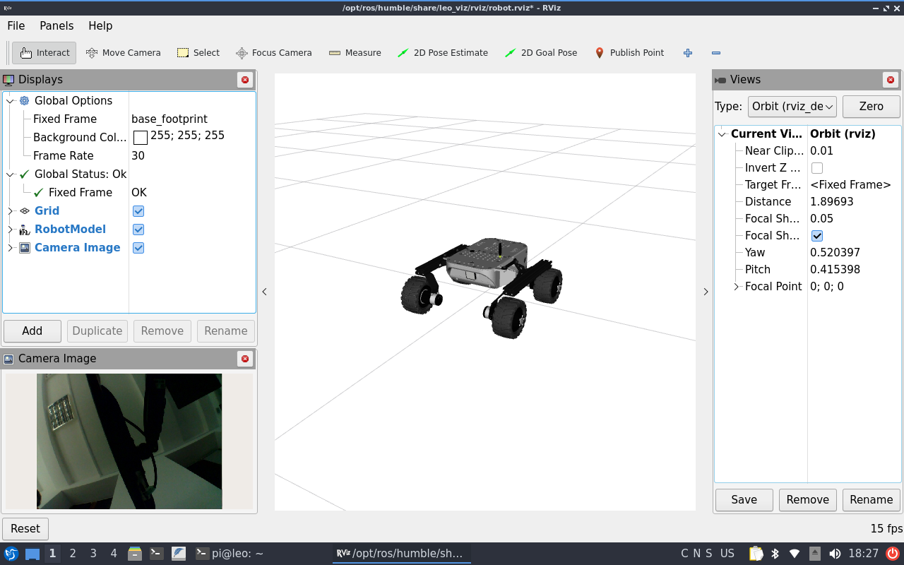 RViz in Leo Rover