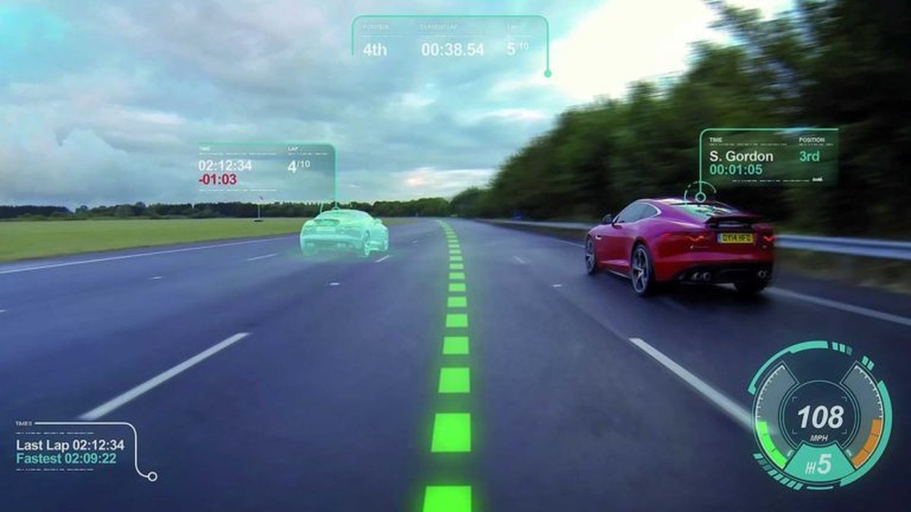 Outlining AR in car navigation system