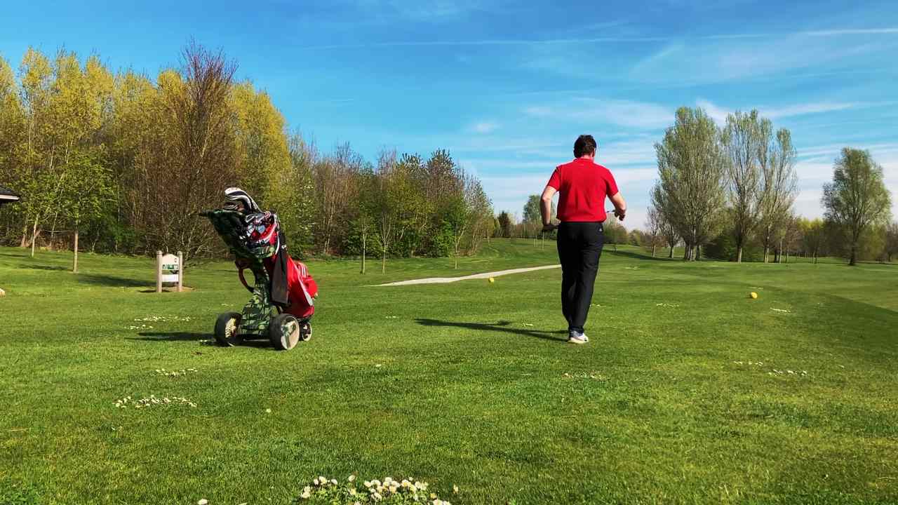 autonomous golf push cart