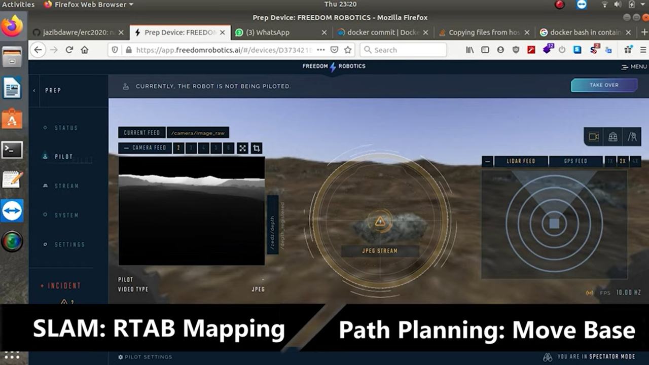 RTAB Mapping in the Freedom Robotics