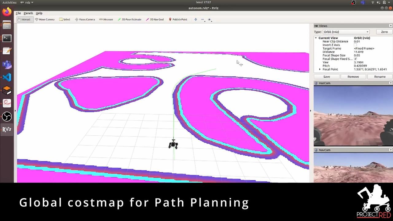 Global costmap for path planning