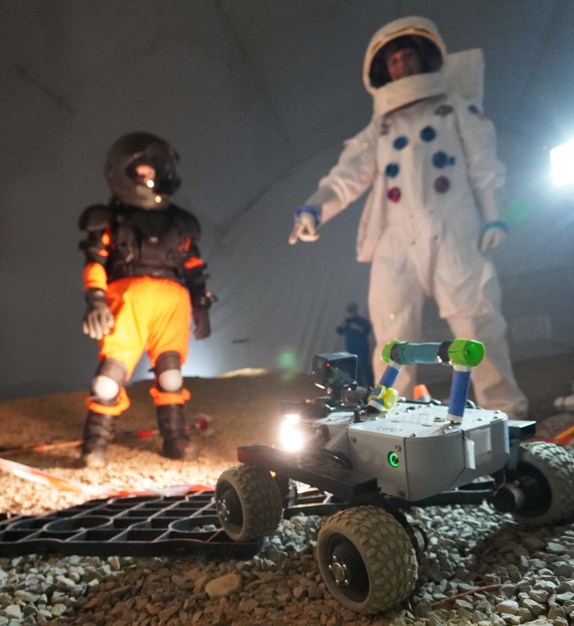 Leo Rover during human-robot interaction