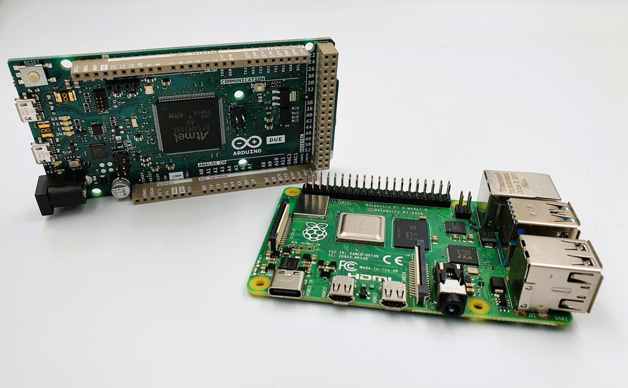 Arduino DUE and Raspberry Pi 4