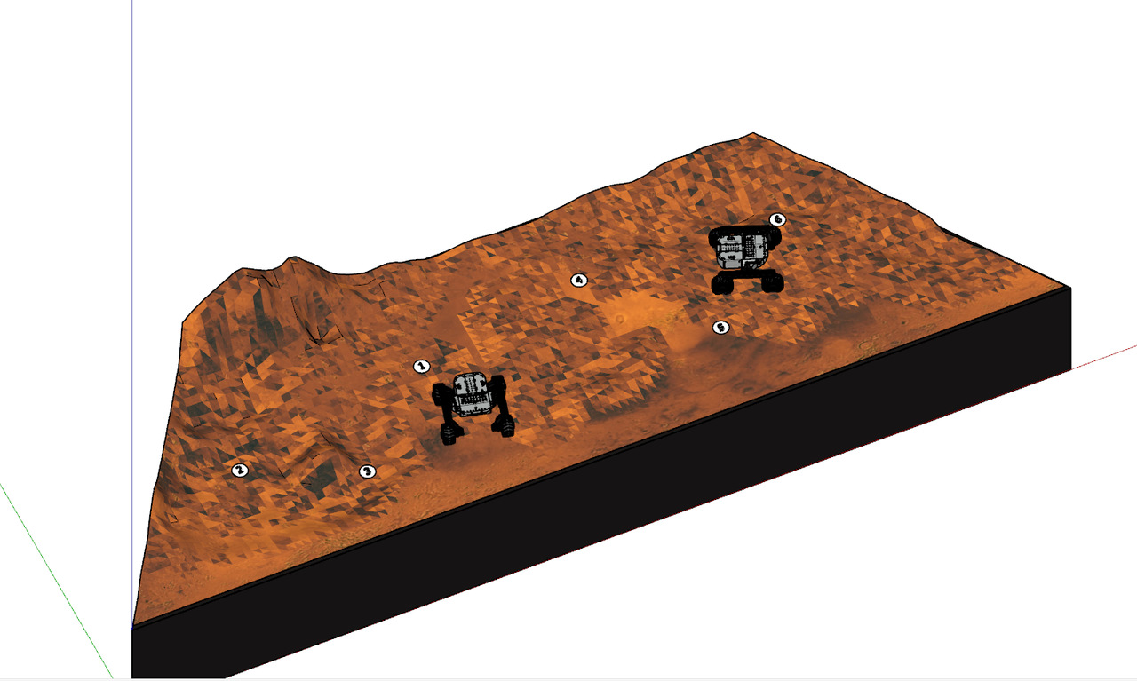 Visualization of the Martian terrain