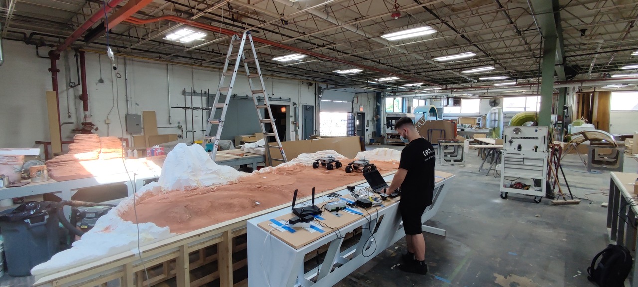 Leo Rover team at Ravenswood Studio workshop