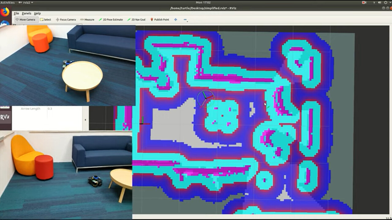 Turtlebot 3 navigating through Nav2